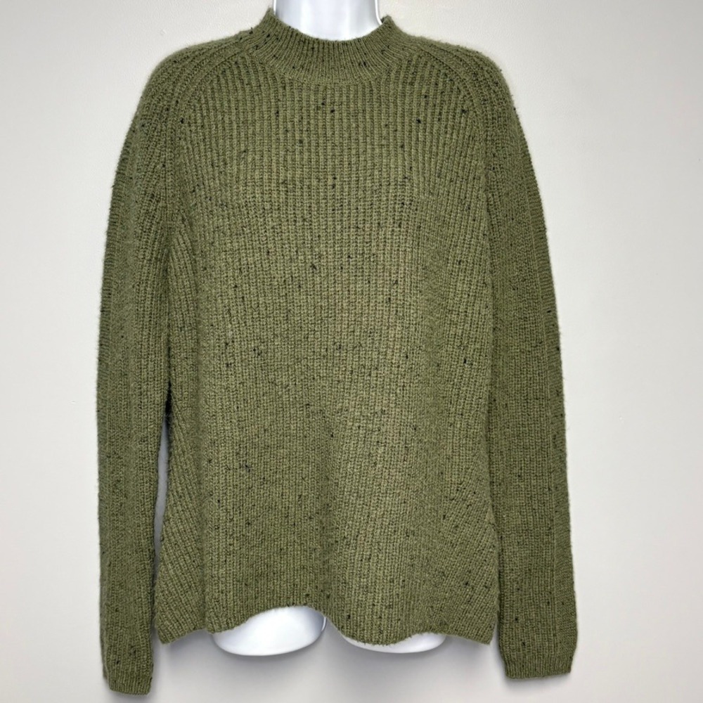 Kuhl Olive Green Ida Merino Wool‎ Blend Mock Neck Sweater Womens Sz M